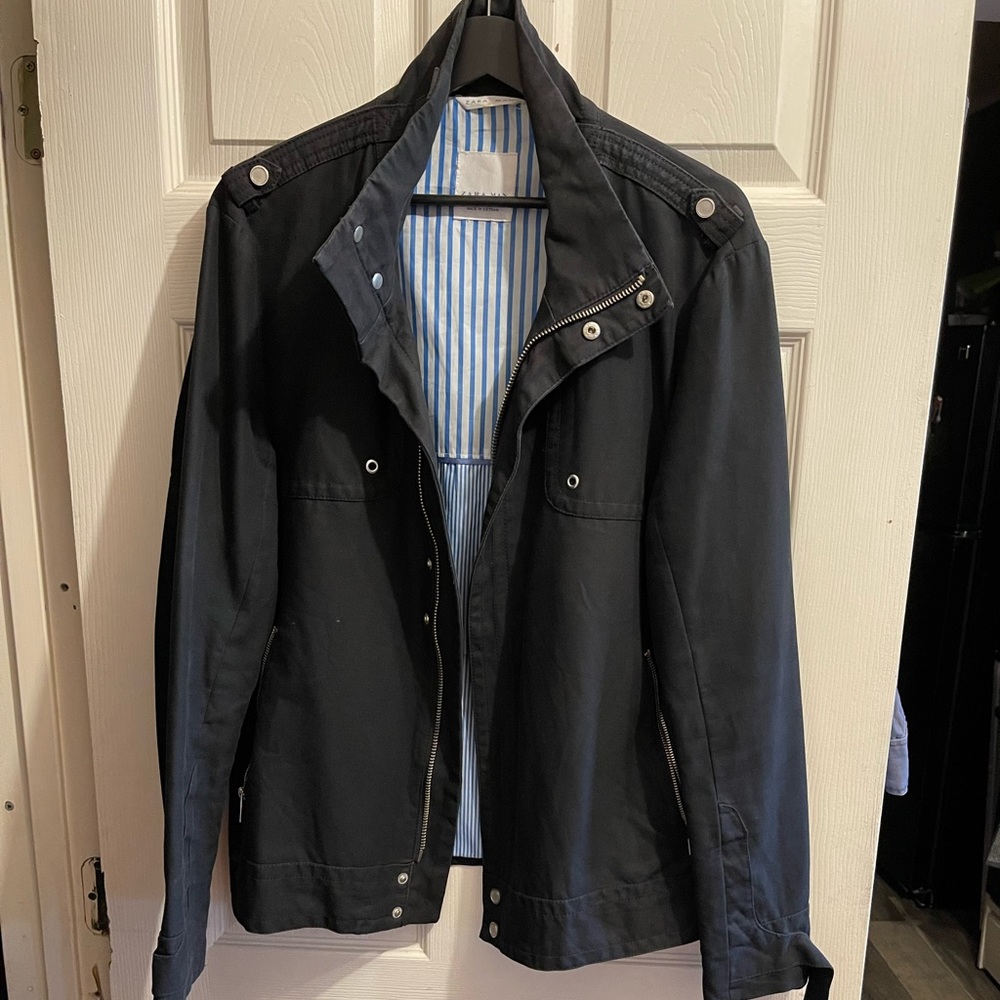 Zara Man Black Jacket XL